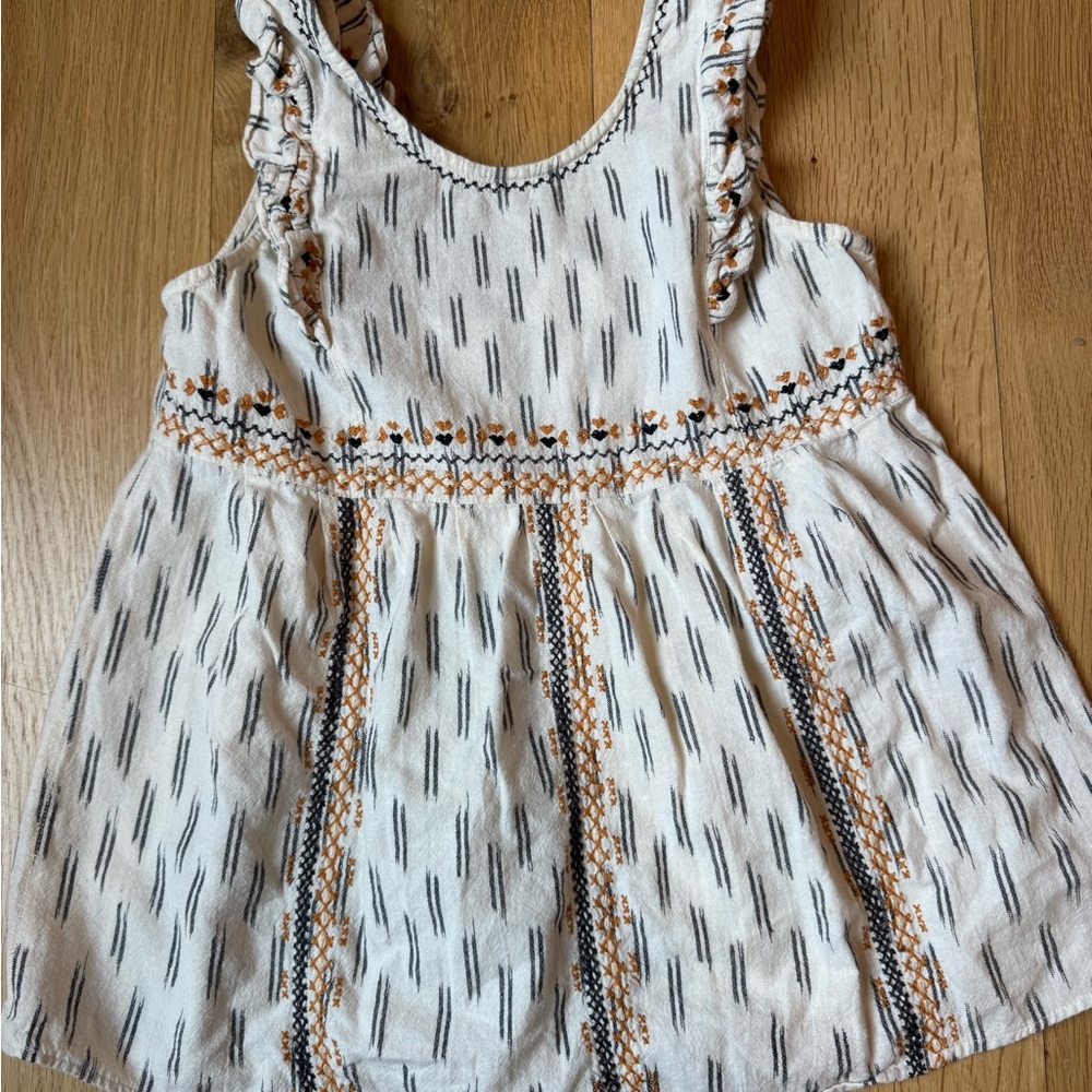 Sezane embroidered top.